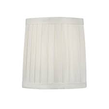 Pleated White Drum Lamp Shade With Clip On Assembly At Destination Lighting In 2020 Drum Lampshade Lamp Shade White Drum