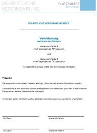 Dazu gehören unter anderem vertragsvorlagen im geschäftlichen und privaten bereich ebenso wie andere wichtige dokumente. Schriftliche Vereinbarung Vorlage Gratis Word Download