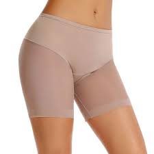 Women Slip Shorts For Under Dresses Anti Chafing Mid Waist Stretchy Seamless Cotton Boyshort Panties