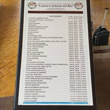 taxi rate chart from hard rock riviera maya taken july 2016