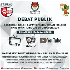 Tentang Debat Publik Atau Debat Terbuka Antar Pasangan Calon Dalam Pemilihan Tahun 2020 Berita Kpu Kabupaten Malang