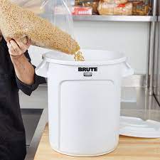 Food storage containers & lids microwave dishwasher freezer select: Rubbermaid Fg261000wht Brute White 10 Gallon Round Trash Can