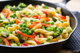 Light And Easy Pasta Primavera Gesunde Nudeln Vegetarisches Essen Rezepte