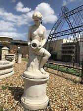 Lanterne de jardin japonaise en granit avec partie gravée à la main hauteur. Large Female Water Jug Girl Garden Statue Water Feature With Base Fountain Spout Ebay
