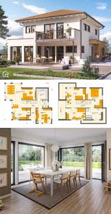 hausbaudirektde stadtvilla fertighaus grundriss sunshine walmdach moderne galerie neubau living balkon haus design haus architektur architektur haus