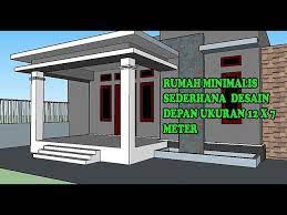 #2 model rumah sederhana trailer untuk seorang traveler sejati. Desain Rumah Minimalis Sederhana Tampak Depan Ukuran 12 X 7 Meter Youtube