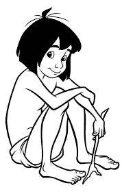 Jungle book snake coloring page. Mowgli Coloring Pages Kidsuki