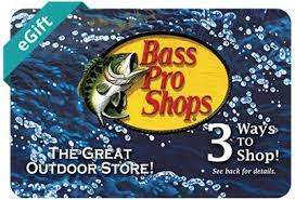 Inspiring people to enjoy & protect the great outdoors. Bass Pro Shops Any Occasion Egift Card Bass Pro Shops