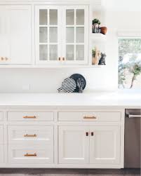 While there seems to be a lot of brass or gold hardware being used lately, black hardware remains one look i personally really love is white cabinets with black hardware. Home Sweet Jones Our Unique Kitchen Layout Me And Mr Jones