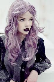 Beautiful Girl With Purple Hair Love Love Love Her Hair And Makeup Pale Skin Hair Color Light Purple Hair Lavender Hair