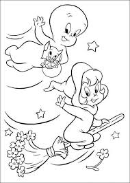 Coloring Page Casper And Wendy Fly Kids N Fun Halloween Coloring Pages Halloween Coloring Halloween Coloring Sheets