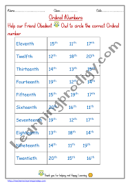 Printable Ordinal Numbers Worksheet For Grade One Preschoolers 11 20 In 2020 Free Printable Math Worksheets Ordinal Numbers Kindergarten Math Worksheets