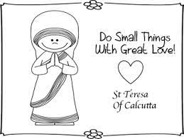 Mother teresa coloring page coloring pages. Mother Teresa St Teresa Of Calcutta Mini Book And Coloring Pages