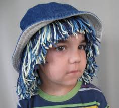 DIY Yarn Hair Wig Hat, PDF Children Sewing Tutorial, Party and Dress up  Costume, Instant Download