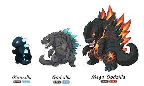 Godzilla Evolution As Pokemon By Irictran On Deviantart Godzilla Funny Godzilla Wallpaper Godzilla