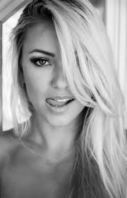 Find gifs with the latest and newest hashtags! Model Black White Blonde Via Tumblr On We Heart It