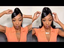 90s Flipped Ponytail Hair Tutorial Youtube Hair Ponytail Styles Black Girl Ponytails High Ponytail Hairstyles