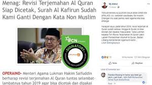 Maybe you would like to learn more about one of these? Cek Fakta Hoaks Menteri Agama Revisi Surat Al Kafirun Cek Fakta Liputan6 Com