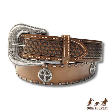 CINTO - COUNTRY COURO MEDALHA