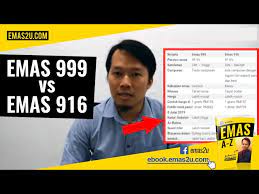 Yang mana lebih sesuai untuk pelaburan emas? Emas2u Ep08 Beza Emas 999 Dan Emas 916 Youtube