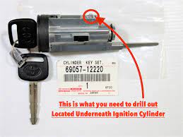 Your key is stuck in ignition? How To Replace Ignition Cylinder On Toyota 85 94 Lost Key Or Broken Key Agradetools Com