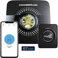 myq smart garage door opener chamberlain myq g0301 wireless wi fi enabled garage hub with smartphone control