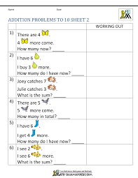 First graders need to begin thinking abstractly to solve equations. 1st Grade Addition Word Problems