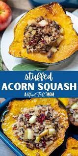 Stuffed Acorn Squash In 2020 Healthy Thanksgiving Recipes Acorn Squash Best Vegetarian Recipes
