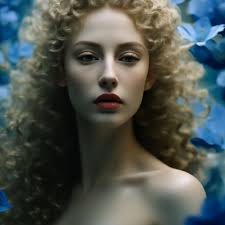 Eleanor Blue Lotus Fine Art Edition …" — image created in Shedevrum