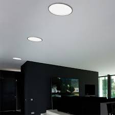 Matt White Lacquer Big Built In 0546 Ceiling Lamp Fluorescent Dali Or Push Dimming By Vibia