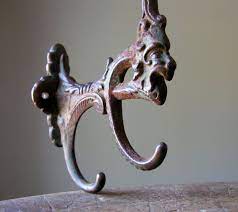 Screaming Gargoyle Coat Hat Hook Antique Gothic Victorian Cast Iron Hardware Antiques Gargoyles Victorian Gothic