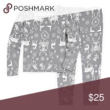 Dealing in holiday cheer since 1948 for a playful vibe.north pole trading company in red with cute green holly printed against a white base for a. North Pole Trading Company Deers And More 2 Piece Clothes Design Fashion Design Pajama Set