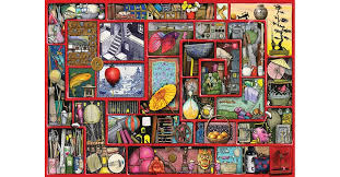 See colin thompson's notes and list inside the jigsaw puzzle box. Ravensburger 19398 Colin Thompson The Red Box 1000 Pieces Puzzle