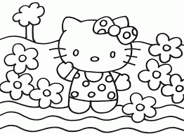 Hello kitty happy holidays coloring page. Hello Kitty Coloring Pages Christmas Coloring Home
