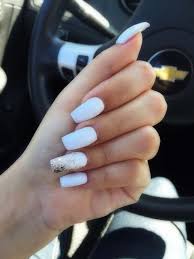 Ensure no dust remains from the filing of the tip and apply nail prep/dehydrator to the entire nail bed, this should quickly air dry leaving the nail a slightly white/matte finish. 50 Romantic And Stylish White Nail Designs And Ideas For This Fall Coffinnails White Nails With Gold White Acrylic Nails Gold Nails
