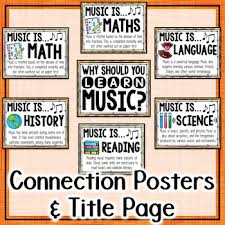 Music Across The Curriculum Posters School Colors Orange Tpt