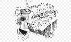 Who built the great wall of china, and why? Great Wall Of China Drawing Architecture Wonders Of The World Sketch Png 535x482px Great Wall Of