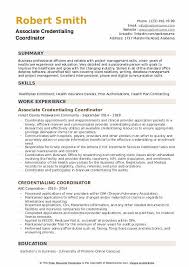I am writing to apply for the position of patient care coordinator with new parkland medical center. Credentialing Coordinator Resume Samples Qwikresume