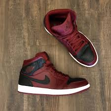 Jordan 1 Retro Mid Black Red White Nike Air Jordan 1 Mid 9us Men Retro Reverse Banned Team Red Black Summit White Air Jordans Jordan 1 Mid Black And Red