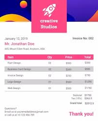 Invoice Templates Photoadking