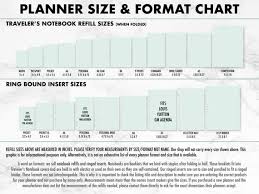 printed undated week on 2 pages traveler s notebook sizes are micro passport pocket a6 personal b6 slim b6 standard wide a5 composition