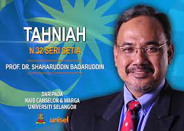 Последние твиты от prof dr shaharuddin badaruddin (@profshaharuddin). Tahniah Kepada Prof Dr Shaharuddin Naib Canselor Unisel Facebook