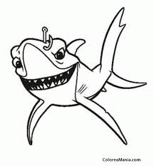 Colección de jose quiñe vega • última actualización hace 5 semanas. Colorear Tiburon Con Anzuelo Clavado Buscando A Dory Dibujo Para Colorear Gratis