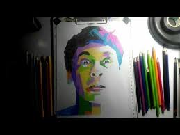 Menggambar Wpap Raditya Dika Secara Manual Dengan Pensil Warna Youtube Pensil Warna Warna Gambar