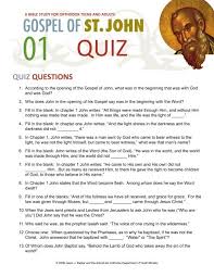 If you fail, then bless your heart. Quiz On John Chapter 1 Orthodox Christian Bible Studies