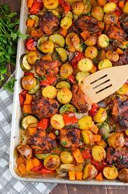 Slimming Eats Slimming World Recipes Low Syn Chicken Potato Vegetable Tray Bake Slimming World Vegetable Tray Recipes World Recipes