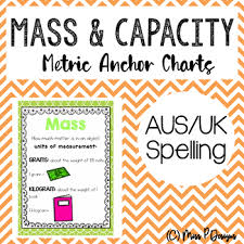 mass and capacity charts worksheets teaching resources tpt