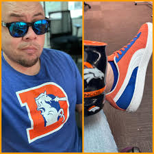 Off to work for football Friday! Let's go Broncos!! 🧡💙🧡💙