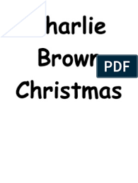 Charlie Brown Script Charlie Brown Charlie Brown Christmas Peanuts Comic Strip