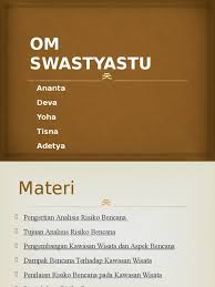 Maybe you would like to learn more about one of these? Analisis Risiko Bencana Pdf